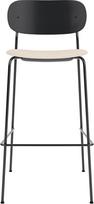Audo Copenhagen Baro kėdė Co 78,5 cm, juoda, su apmušta sėdyne, kreminė