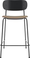 Audo Copenhagen Baro kėdė Co 68,5 cm, juoda, su apmušta odine sėdyne, smėlio spalvos