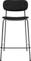Audo Copenhagen Baro kėdė Co 68,5 cm, juoda, su apmušta odine sėdyne, juoda