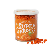 SUPERGARDEN, morkos granulėmis, džiovintos šaltyje, M 80g