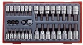 Teng Tools 35 dalių lizdų ir antgalių rinkinys 1/4" ir 3/8"