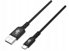 Tb kabelis USB Type A į USB Type C AKTBXKUCMISI20B, 2 m, USB 2.0, juodas, silikoninis, Quick Charge, išmaniesiems telefonams