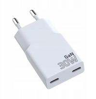 Įkroviklis Everactive Gan Super Slim Sc-385q, 2x Usb-c Pd 30w