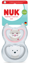 NUK Perfect Match Air (18-36 m), silikoninis čiulptukas, 2 vnt.