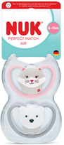 NUK Perfect Match Air (6-18 m), silikoninis čiulptukas, 2 vnt.