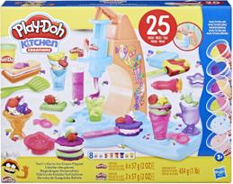 Plastilino rinkinys, su priedais Hasbro Play-Doh Kitchen Creations Twirl N Serve Ice Cream, įvairių spalvų, 454 g