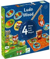 Žaidimas, rinkinys Djeco Ludo Wood, įvairių spalvų