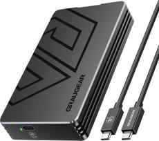 Graugear G-M2U4-40G01 SSD-Gehäuse, USB4, PCIe 4.0 x4 NVMe Support, lüfterlos - Black | ZUWE-605 | 4260746551426
