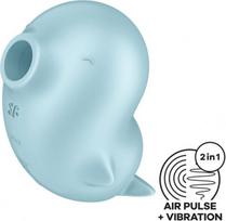 Klitorio vibratorius Satisfyer Sassy Seal, mėlynas