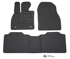 Kilimėliai QuiltyMats MITSUBISHI OUTLANDER 2007-2012 (3 vnt.), Black-Gray /13-16