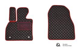Kilimėliai QuiltyMats OPEL COMBO 2001-2011 (2 vnt.), Black-Red /16-12