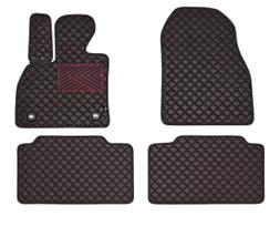 Kilimėliai QuiltyMats PEUGEOT 508 2011-2018 (4 vnt.), Black-Red /16-14