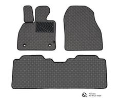Kilimėliai QuiltyMats PEUGEOT TRAVELLER 2024-> (I ir II eilė) (3 vnt.), D.Gray-Gray /33-MAX3