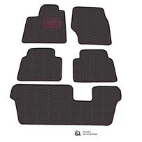 Kilimėliai QuiltyMats PEUGEOT TRAVELLER 2024-> (I, II ir III eilės) (4 vnt.), Black-Red /16-MAX4