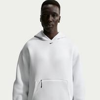 Nike Tech Men's Fleece Pullover Hoodie Off White/ Black - Dydis XXL (IO9941-101 Džemperiai)
