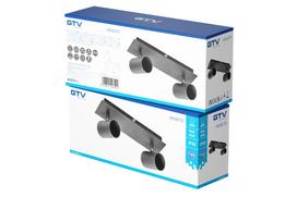 Šviestuvas lubų GTV Veneto, GU10, 2 x 20 W, juoda sp.