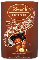 Lindt hazelnut LINDOR šokoladiniai rutuliukai su žemės riešutais,  200g