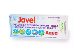 Javel Aqua vandens dezinfekavimo tabletės, 20 vnt.