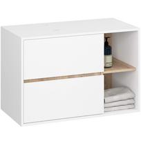 Pakabinama vonios spintelė Akord Vami, balta sp./rusva sp., 45.5 cm x 90 cm x 60 cm
