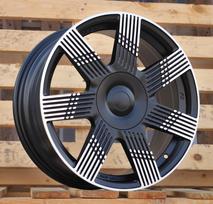 Ratlankis RACINGLINE YF7074 R16x6.5 4x98 ET 35 CB 58.1 (Black Polished Half Matt) (600 kg)
