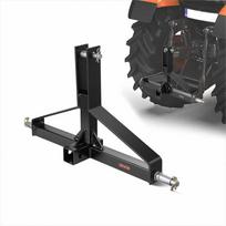 3 taškų priekabos vilkimo jungtis, 50.8 mm imtuvas 1 kategorijos traktoriui, 1360.78 kg galios adapteris, suderinama su Kubota Mahindra Ford Yanmar John Deere, žemės ūkio technikos priedas