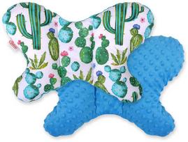 Dvipusis amortizuojantis pagalvėlė Butterfly“ – kaktuso/žydra