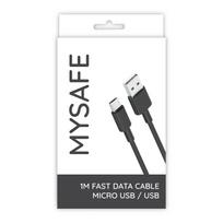 MYSAFE NB CABLE P156 MICRO USB 1M BLACK