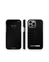 Ideal of Sweeden IDACSS21-I2167-306 Apple iPhone 13 Pro Max NEO NOIR CROCO SILVER