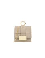 Ideal of Sweden Braided Mini AirPods Bag Light Camel