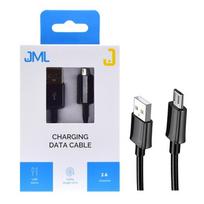 JML CD-113 USB MICRO cable – 2A 1M – BLACK