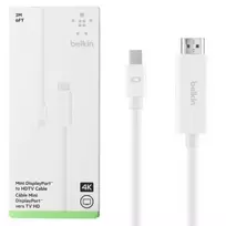 Belkin 2m Mini DisplayPort to HDTV Adapter – White