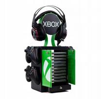 Xbox stovas, skirtas 4 valdikliams, 10 žaidimų ir 1 ausinėms