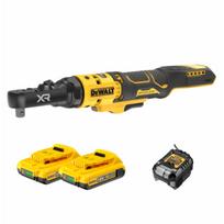 DCF520D2 DeWALT 18V akumuliatorinė terkšlė su keičiamomis galvutėmis 1/4", 3/8", 1/4" HEX (2x2.0 Ah)