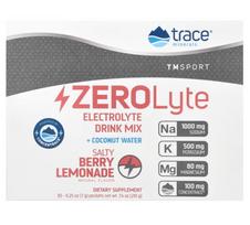 Trace Minerals ZEROLyte, Salty Berry Lemonade - 30 paketėlių