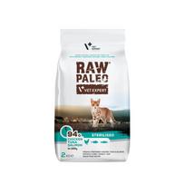 VetExpert Raw Paleo Sterilised sausas pašaras su vištiena, tunu ir lašiša katėms, 250 g