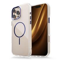 Skaidrus Thin Mag dėklas iPhone 17 Pro Max 6,9", mėlynas