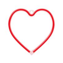 Neon LED Light HEART raudonas Bat + USB FLNE07 Forever Light