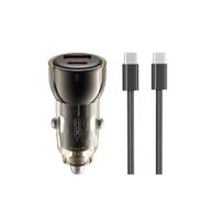 Automobilinis įkroviklis XO CC60 USB-A/USB-C 60W mėlynas