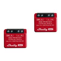 Shelly 1PM Mini Gen4 Zigbee/Matter valdiklių rinkinys (2 vnt.)
