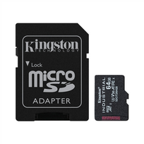 KINGSTON | UHS-I | 64GB | microSDHC/SDXC Industrial Card | Flash memory class Class 10, UHS-I, U3, V30, A1 | SD Adapter