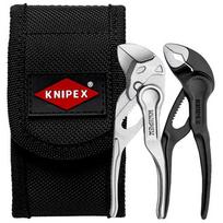Knipex Pliers Set XS with Pouch, 2-Piece (black, in tool belt pouch)