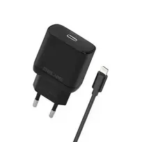 Beline Wall charger | 30W | GaN | USB-C | with included Lightning cable | black