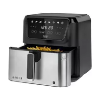 TEESA DIGITAL AIR FRYER XXL be aliejaus keptuvė, 8 l, 1700 W, didelis indas, programos, šilumos palaikymo funkcija