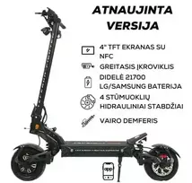 TEVERUN FIGHTER 11+ 60V 35Ah elektrinis paspirtukas  |ATNAUJINTA Versija 2025|