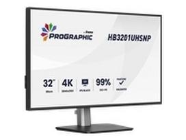 IIYAMA HB3201UHSNP-B1 32inch IPS BLACK 2.0 panel 3840x2160 UHD DCI-P3 99per Pantone Certified Delta E 2 USB-C Dock LAN/96W PD/DP-OUT