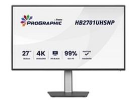 IIYAMA HB2701UHSNP-B1 27inch IPS BLACK 2.0 panel 3840x2160 UHD DCI-P3 99perc Pantone Certified Delta E<2 USB-C Dock LAN/96W PD/DP