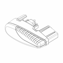 Stogo skersiniai galinis dangtelis THULE WingBar/AeroBlade Right
