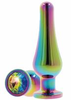 TOYJOY TOYJOY Twilight Bum Bijou Large Aluminium Plug with Rainbow Jewel