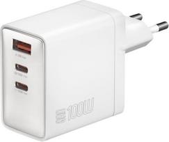 4Smarts Charger Pocket 100W GaN 2xUSB-C + USB-A white