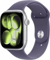 Apple Watch Series 11 GPS+Cellular 42mm Silver Aluminium Case with Purple Fog Sport Band - M/L